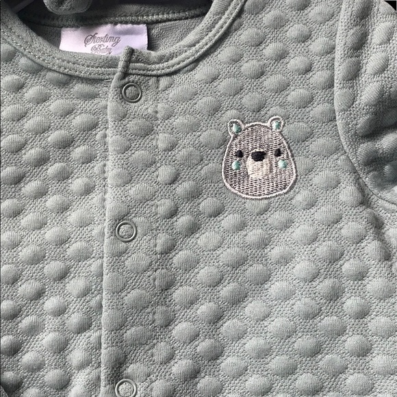 NWT! STERLING BABY 3 Piece Unisex Teal Ensemble. Size 6/9 months - Picture 3 of 6